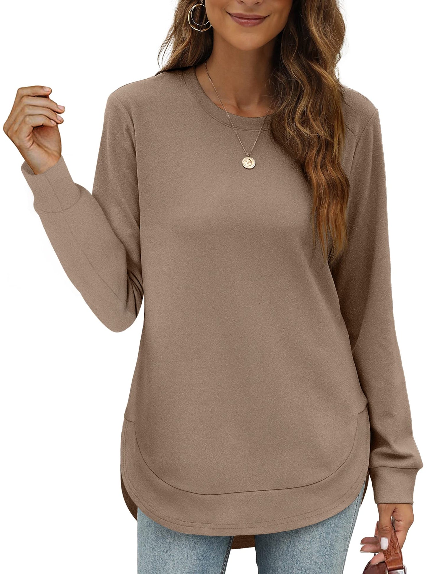 New Women's High Low Curved Hem Tops (Buy 2 Free Shipping)