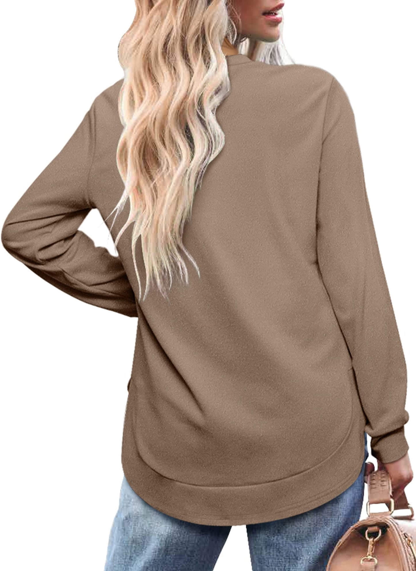 New Women's High Low Curved Hem Tops (Buy 2 Free Shipping)