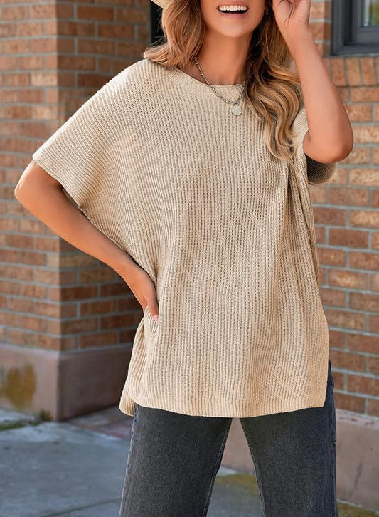 ✨2024 Fall Crew Neck Lightweight Knit Batwing Sweater (BUY 2 10% OFF)