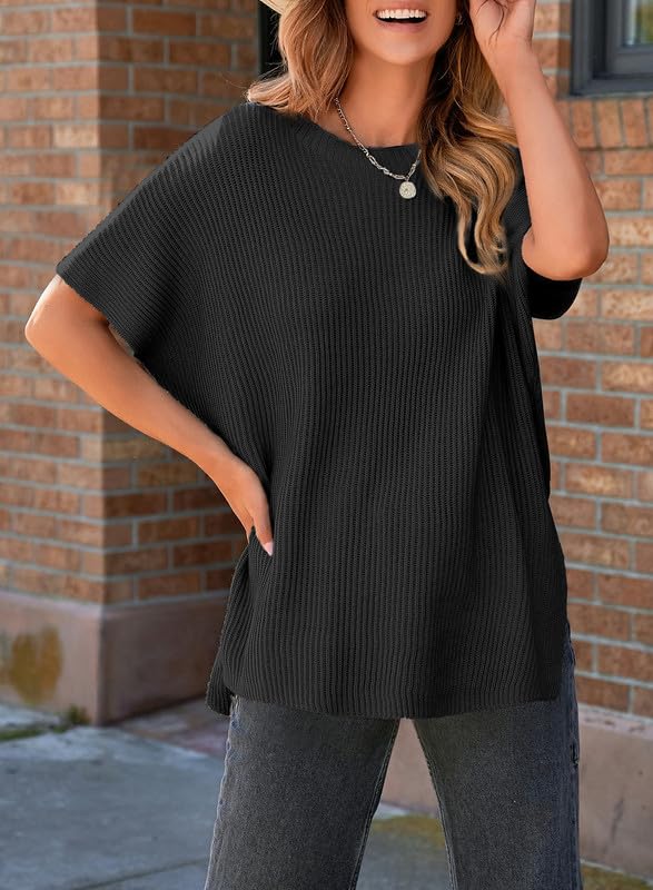 ✨2024 Fall Crew Neck Lightweight Knit Batwing Sweater (BUY 2 10% OFF)