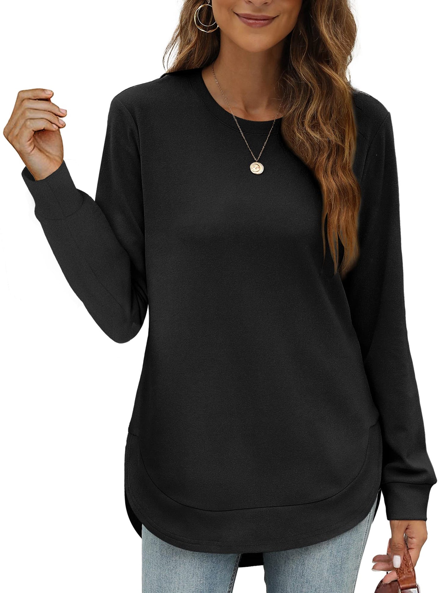 New Women's High Low Curved Hem Tops (Buy 2 Free Shipping)