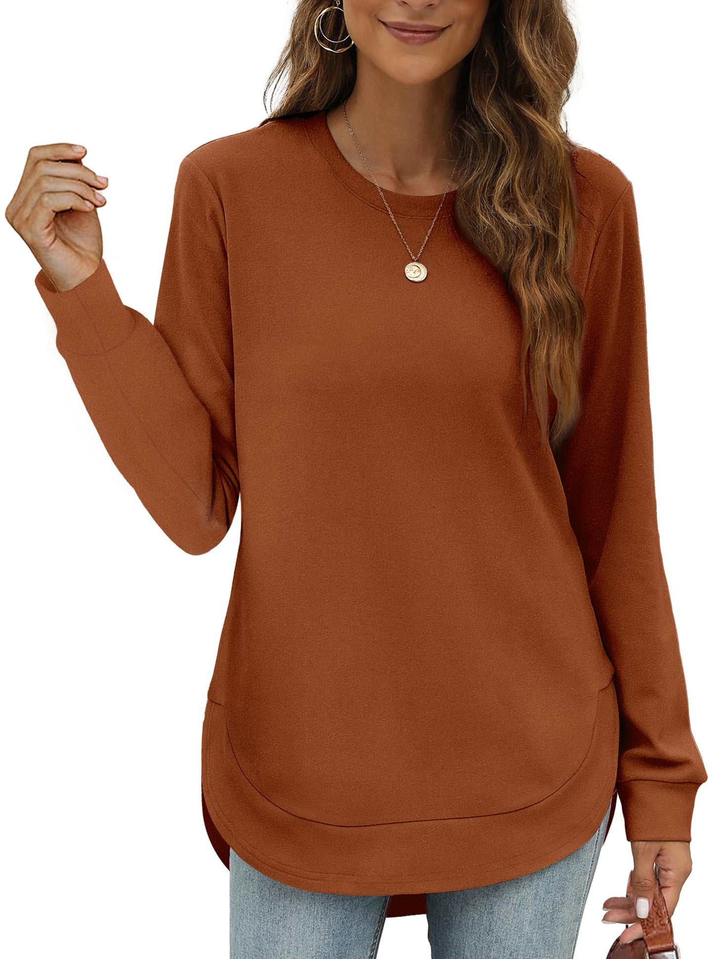 New Women's High Low Curved Hem Tops (Buy 2 Free Shipping)