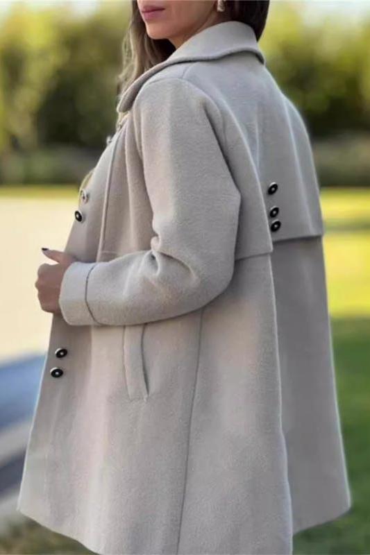 Casual Lapel Single-breasted Thick Coat