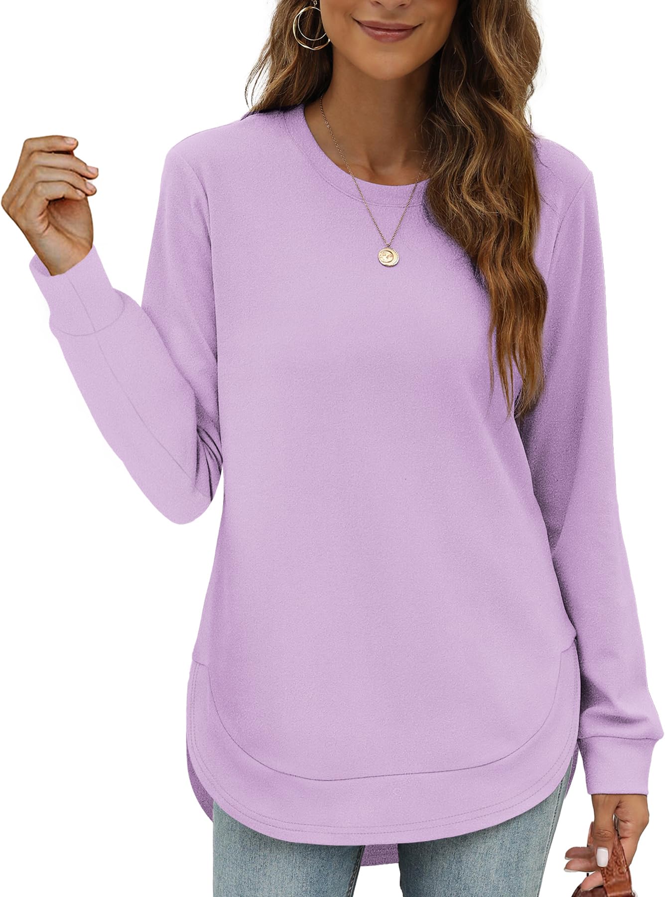 New Women's High Low Curved Hem Tops (Buy 2 Free Shipping)