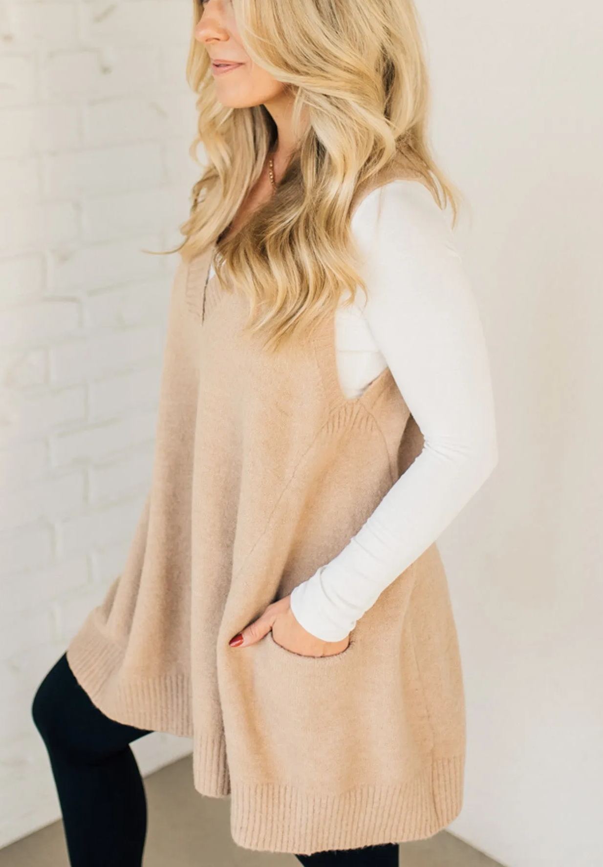 Cozy Pocket Sweater Vest (Buy 2 Free Shipping)